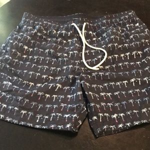 NWOT Men’s XL Tommy Hilfiger Navy Palm Tree Trunks